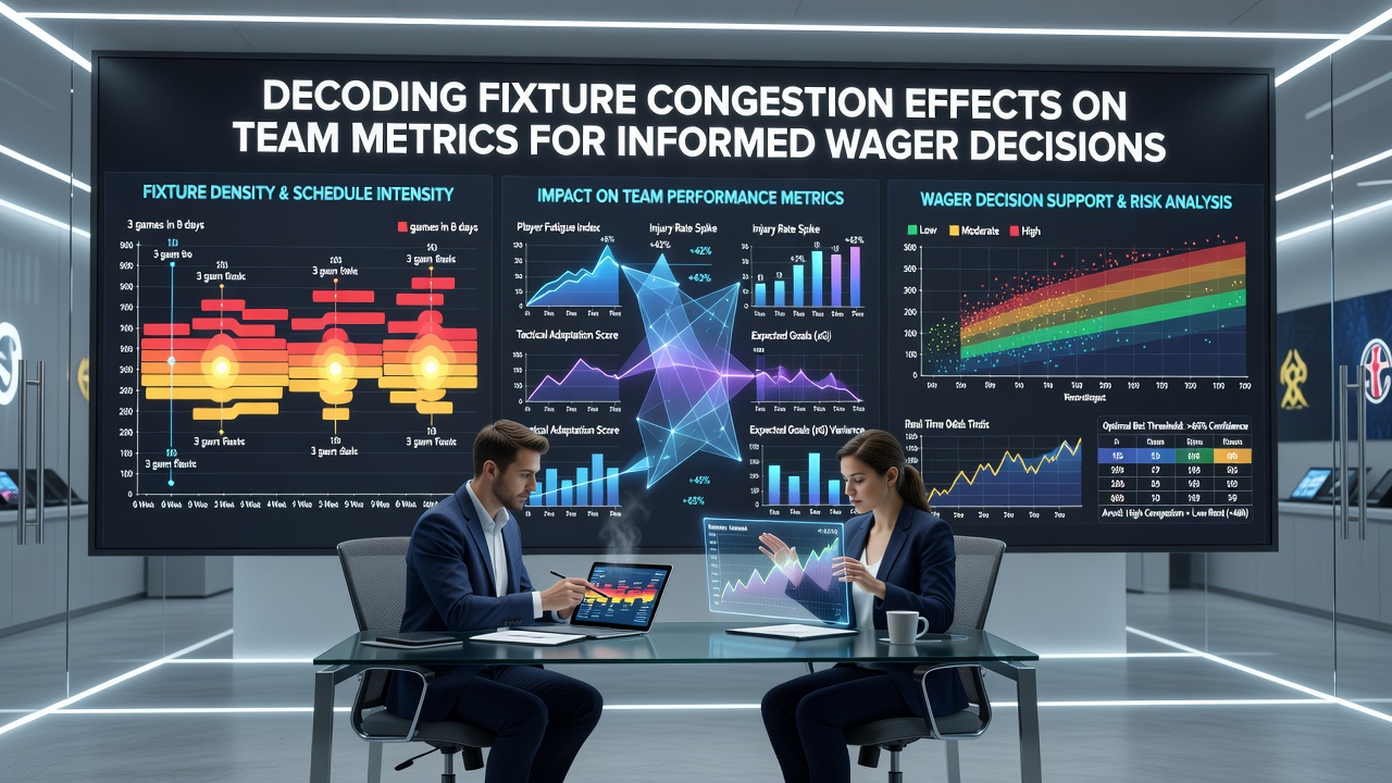 Data charts displaying team performance metrics before and after fixture congestion periods