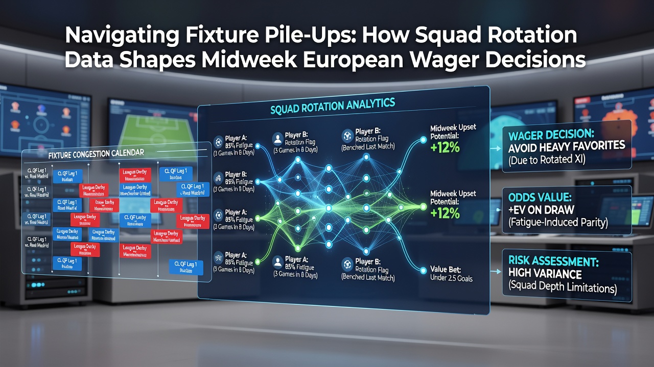 European football manager discussing lineup changes for congested schedule